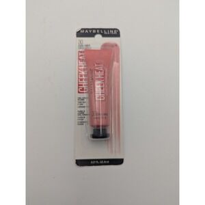 Maybelline Cheek Heat Gel-Cream Blush Tube 30 Coral Ember 0.27 fl oz New Sheer